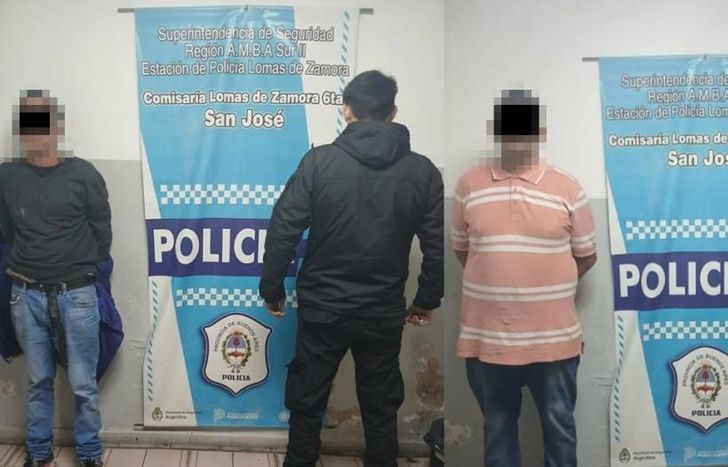 Los delincuentes detenidos.