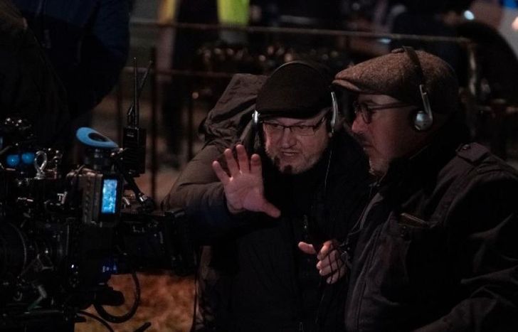 Campanella, en pleno rodaje.