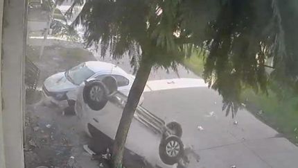 Diario La Unión | El choque quedó grabado por una cámara de seguridad.