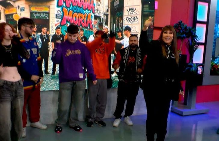 Moria Casán&nbsp; a puro rap.&nbsp;
