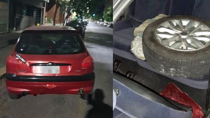 los detuvieron cuando robaban ruedas en lomas centro