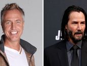 Marley y Keanu Reeves. Marley y Keanu Reeves.