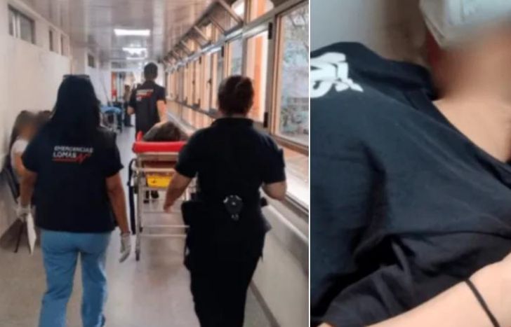 La menor fue llevada al Hospital Gandulfo.