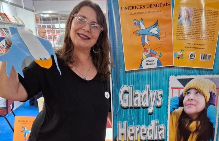 Gladys Heredia, en la Feria del Libro.