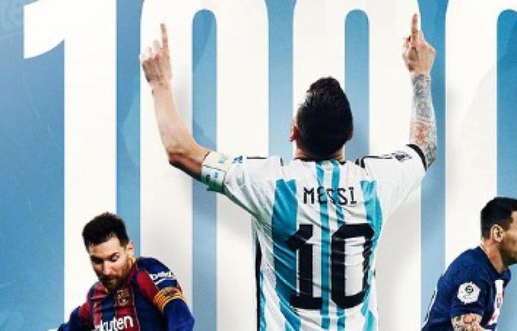Leo Messi celebró en Instagram sus 1.000 partidos como profesional.