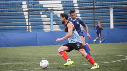 Matías Sánchez durante un pasaje del primer partido.