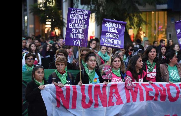 Desde los movimientos feministas pidieron esta tarde justicia para Anahí Benítez y también para Marcos Bazán.