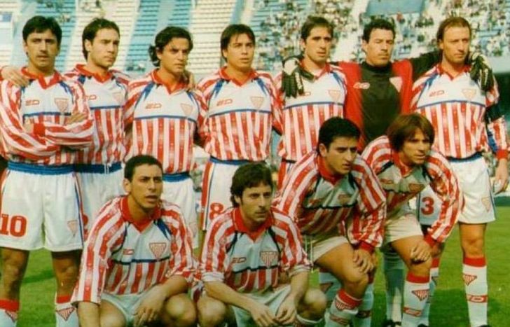 Desagastizábal en Los Andes el día que le ganó a Racing en Avellaneda.