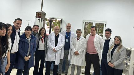 En el nuevo sector para pacientes que deben someterse a diálisis.