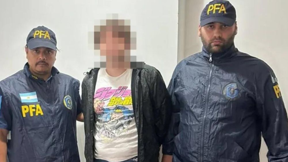 El momento de la detención.