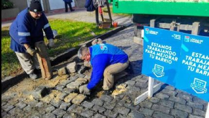 banfield oeste: reparan calles y colocan nuevas luminarias led