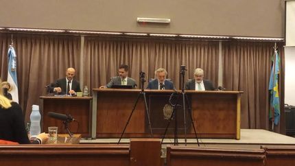 Los jueces Santiago Márquez, Daniel Mazzini y Gustavo Ramilo.