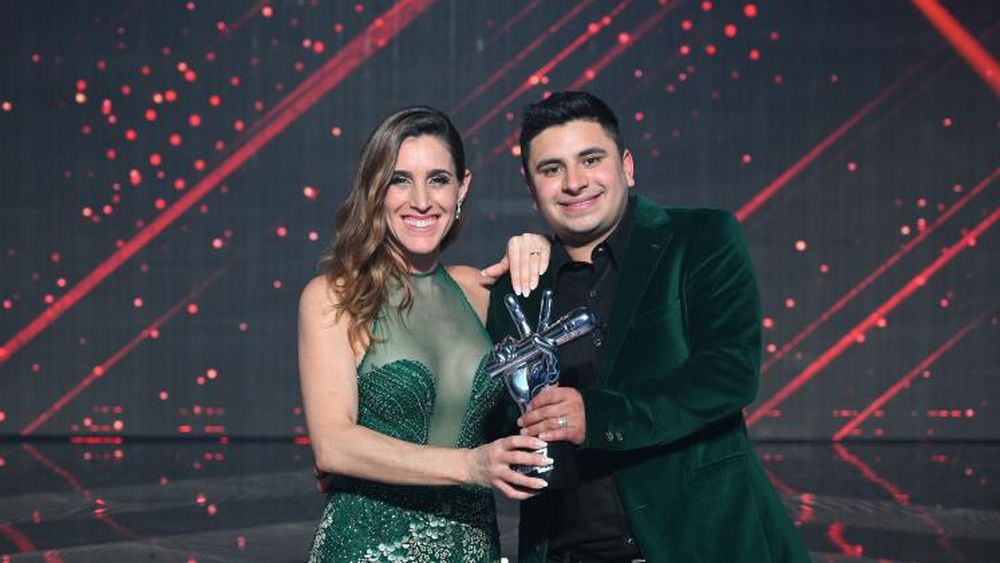 El ganador, con Soledad.