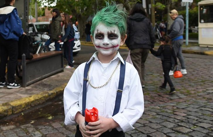 El guasón no se quiso perder el evento.