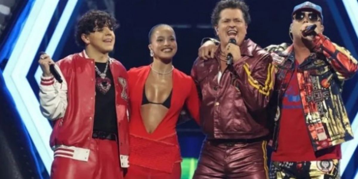 Emilia Mernes, Carlos Vives, Wisin y Xavi.&nbsp;