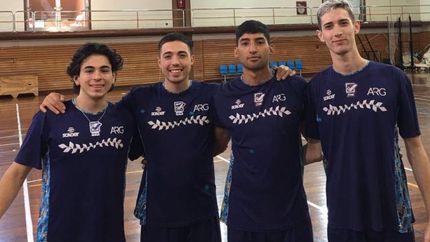 Alonso, Sarmiento, Slaibe y Jauretche, jugadores de Selección.