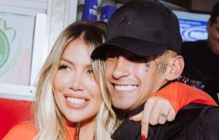 Wanda Nara y L-Gante, juntos.