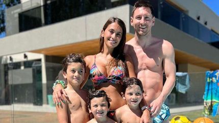 La familia Messi pasó las Fiestas en Rosario.