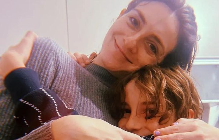 La felicidad de la actriz.