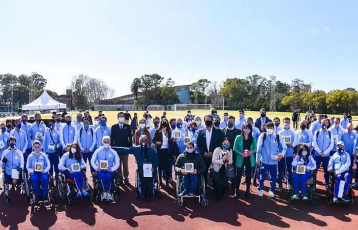 La delegación argentina.