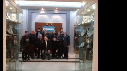 Los miembros de Cultura, tras una reunión en Viamonte.