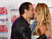 José Chatruc y Sabrina Rojas, a los besos.&nbsp;