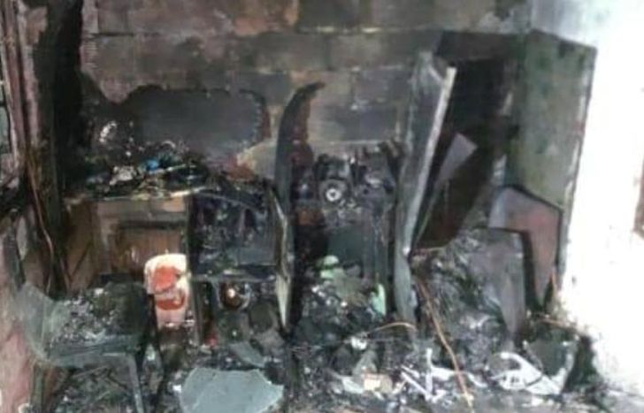 El fuego arrasó con todo a su paso.