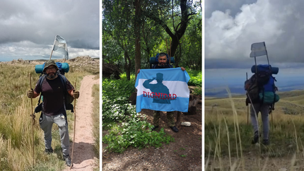 La misión del expolicía de Lomas a menos de un mes de llegar a destino. La misión del expolicía de Lomas a menos de un mes de llegar a destino.