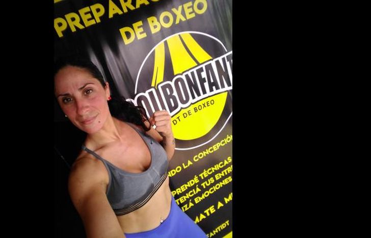 Bonfanti cumplió el sueño de ser una docente del boxeo.