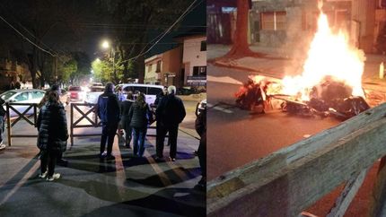 banfield: hicieron un piquete porque estan sin luz hace una semana