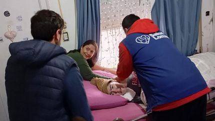 Vacunaron a 20 personas en sus hogares.