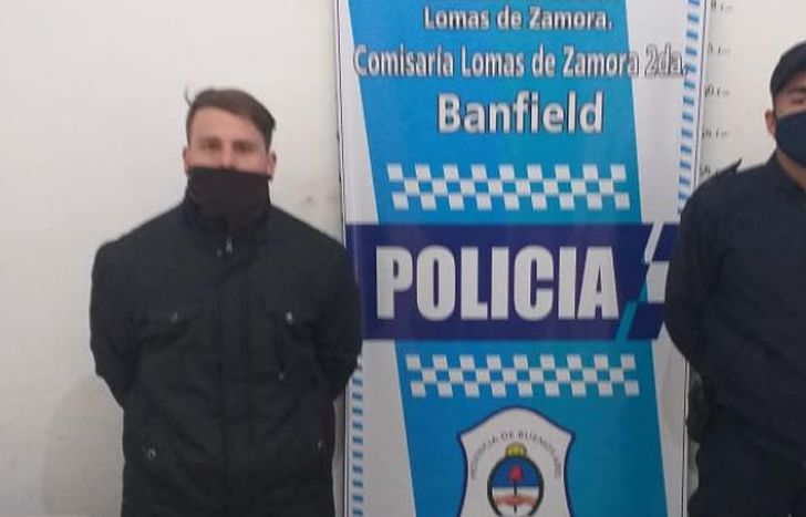 Uno de los dos miembros de la banda detenidos.