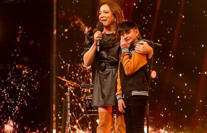 Thiago junto a Lizy.