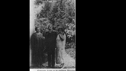 Einstein con los Wassermann. Einstein con los Wassermann.