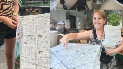 Las familias se van sumando al mapa de mariposas.