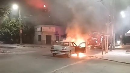 El incendio ocurrió en la noche del martes.