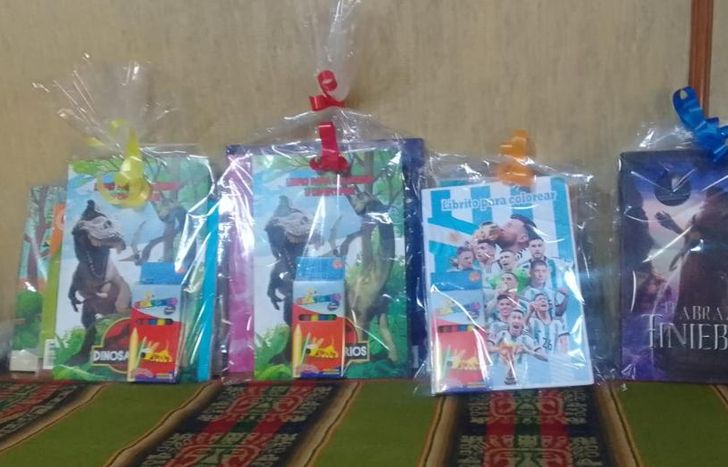 Los kits fueron armados gracias a la colaboración de los vecinos.