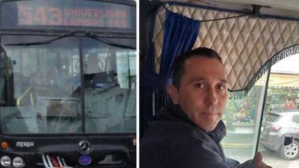 El gesto del chofer se volvió viral en las redes sociales.