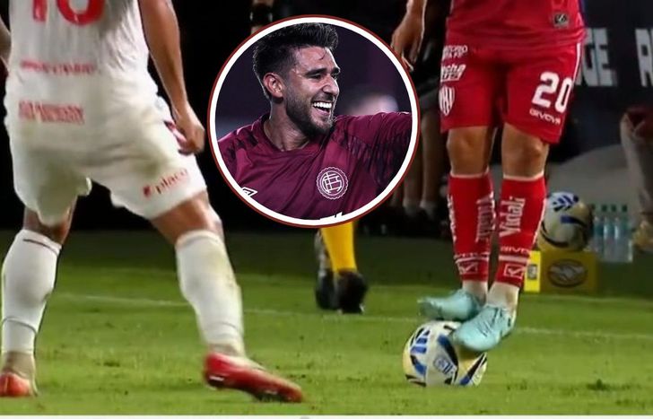 Eduardo Salvio, clarito y al pie.