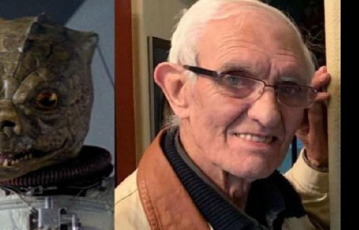 INTERPRETÓ A UN PERSONAJE DE ASPECTO DE REPTIL.