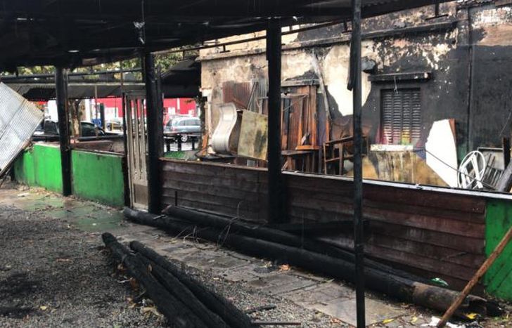 Así quedó el lugar.