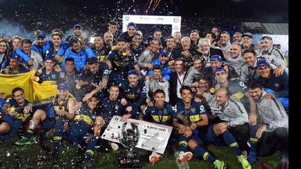 Todo Boca festeja la obtención del título que se dio en la tanda de penales.
