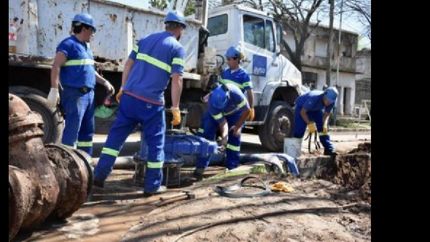 este lunes habra cortes de agua o baja presion en la region