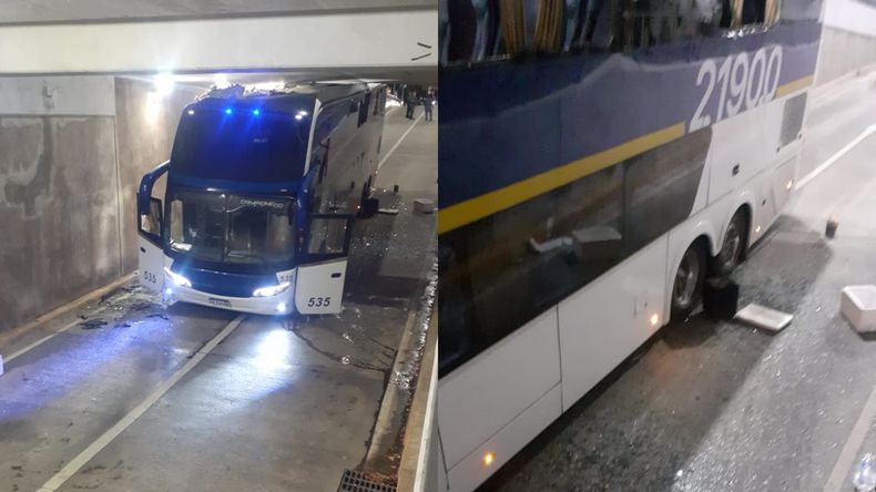 El micro quedó destruido y hubo varios heridos en Banfield.