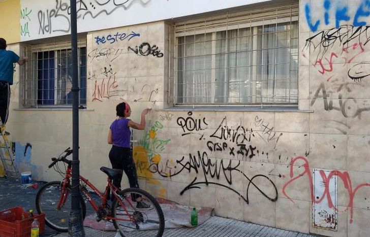 Así lucía la fachada de la casa antes de la intervención