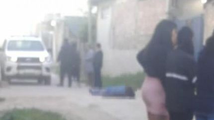 Imágenes del momento posterior al hecho.