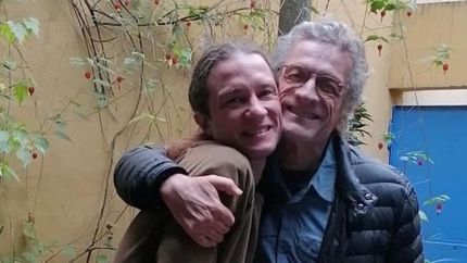 Daniel Fanego y su hijo Manu.