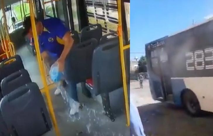 El incendio quedó filmado.