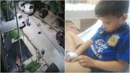 El nene atropellado se recupera de las heridas por el fuerte golpe. El nene atropellado se recupera de las heridas por el fuerte golpe.