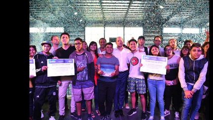 Martín entregó los certificados y compartió la tarde con los integrantes de las sedes.